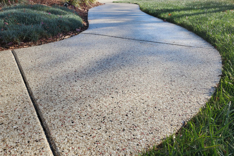 Picture of a walkway with surfacing work